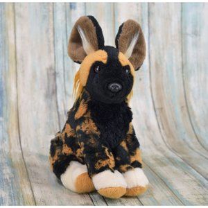 Wild Republic African Wild Dog Stuffed Animal 12" Plush MINT